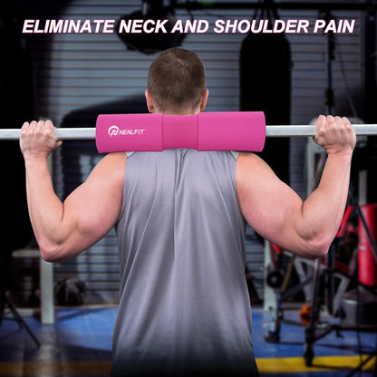 Barbell Pad Squat Pad for Squats—Squat Bar Pad—Great for Weightlifting,Lunges and Hip Thrusts—Foam Sponge Pad—Fit Standard and Olympic Bars Perfectly