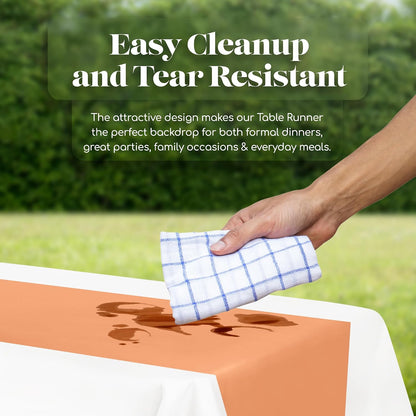 Disposable Table Runner for Parties 6 Pack (14 x 108 Inch)