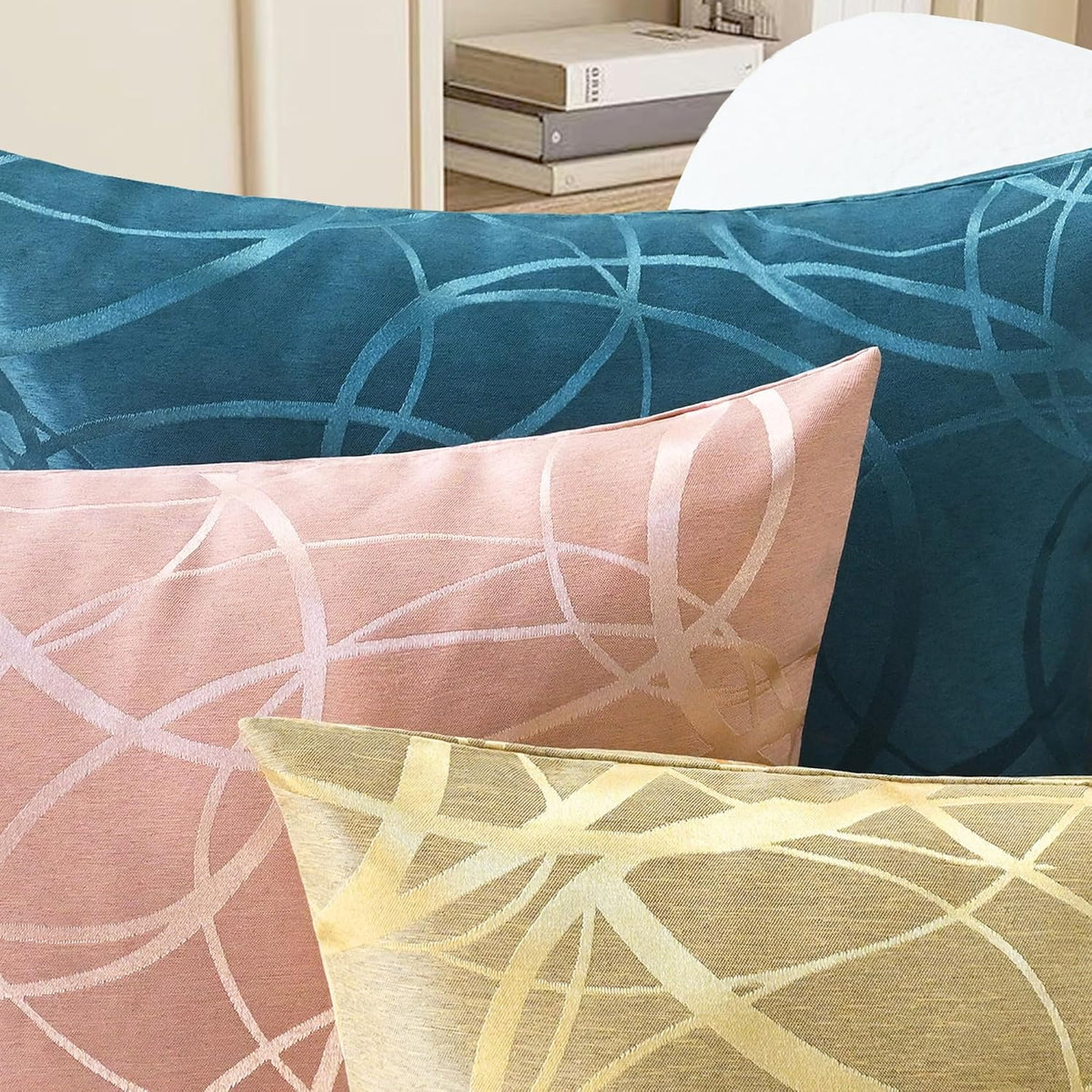 Decorative Couch Throw Pillow Covers 20 X 12 Inches Dusty Pink