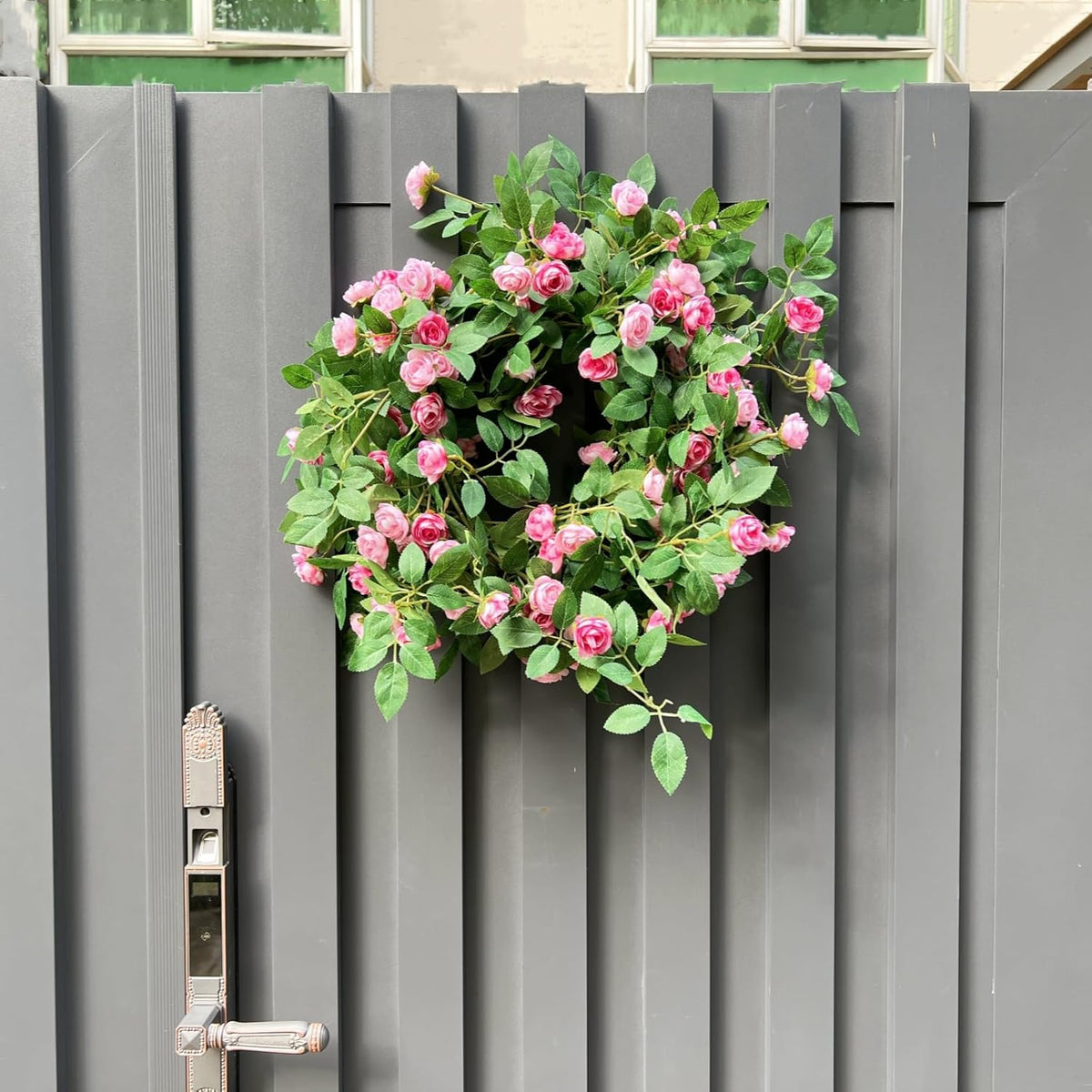 2X 6FT Fake Rose Garland, Flower Garland,Artificial Flower wild Rose Vine
