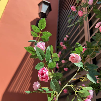 2X 6FT Fake Rose Garland, Flower Garland,Artificial Flower wild Rose Vine