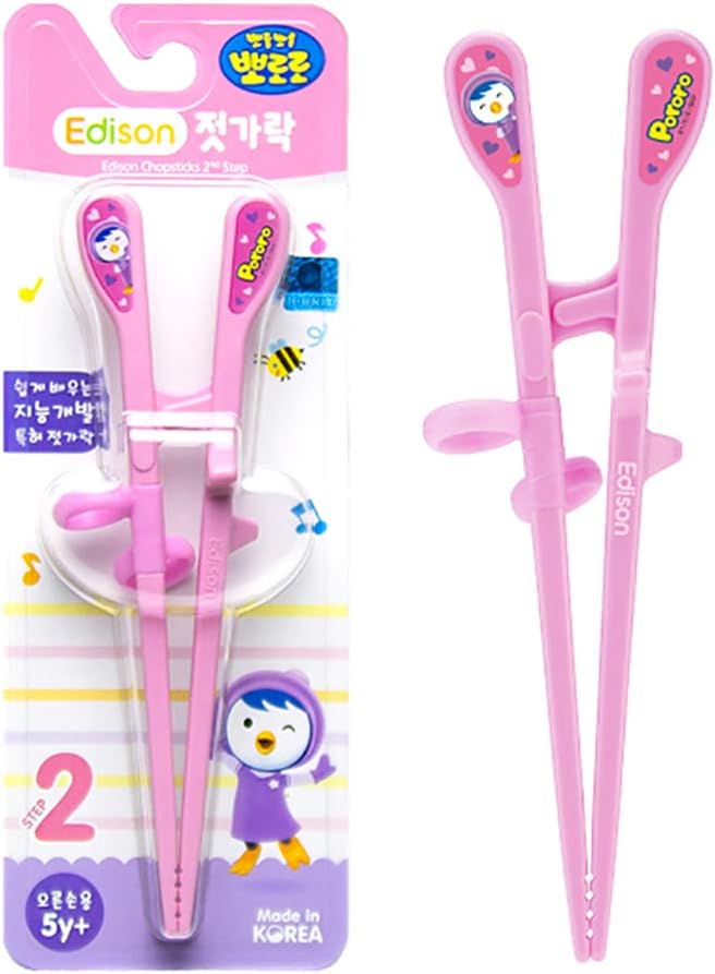 Pororo Chopstick II for Right Handed 7" (Pink)