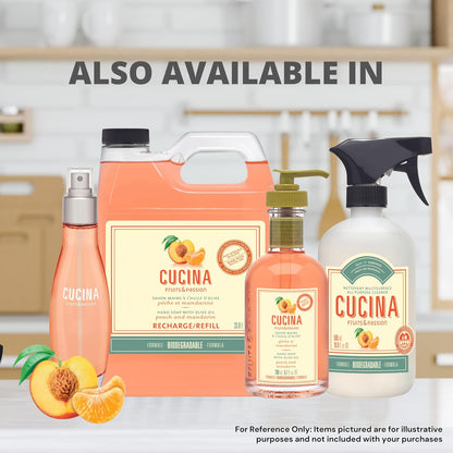 Peach and Mandarin Kitchen Mist Fragrance, 3.3 fl Ounces