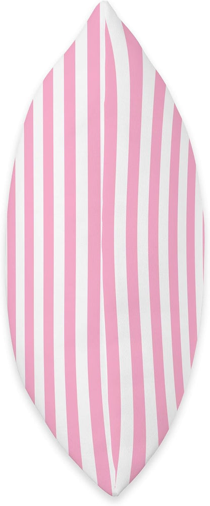 Light Pink White Striped Girly Vertical Stripes Cute Throw Pillow