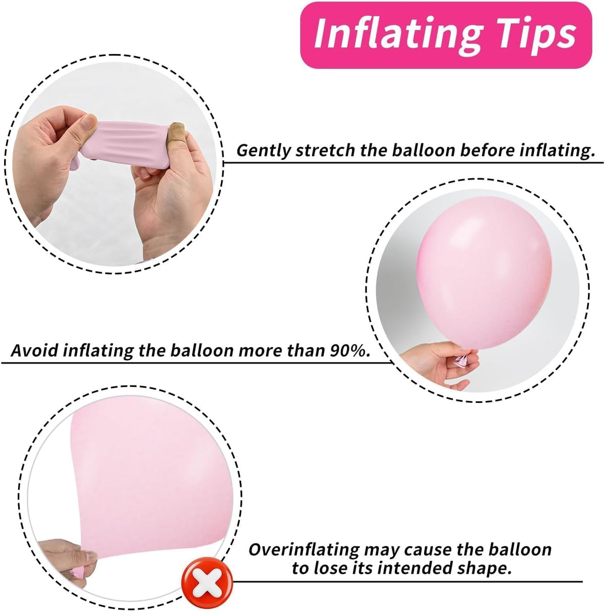 Pink Cow Balloons, 50 Pcs Hot Pink for Girls Cowgirl Baby Shower