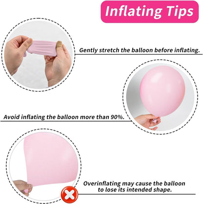 Pink Cow Balloons, 50 Pcs Hot Pink for Girls Cowgirl Baby Shower