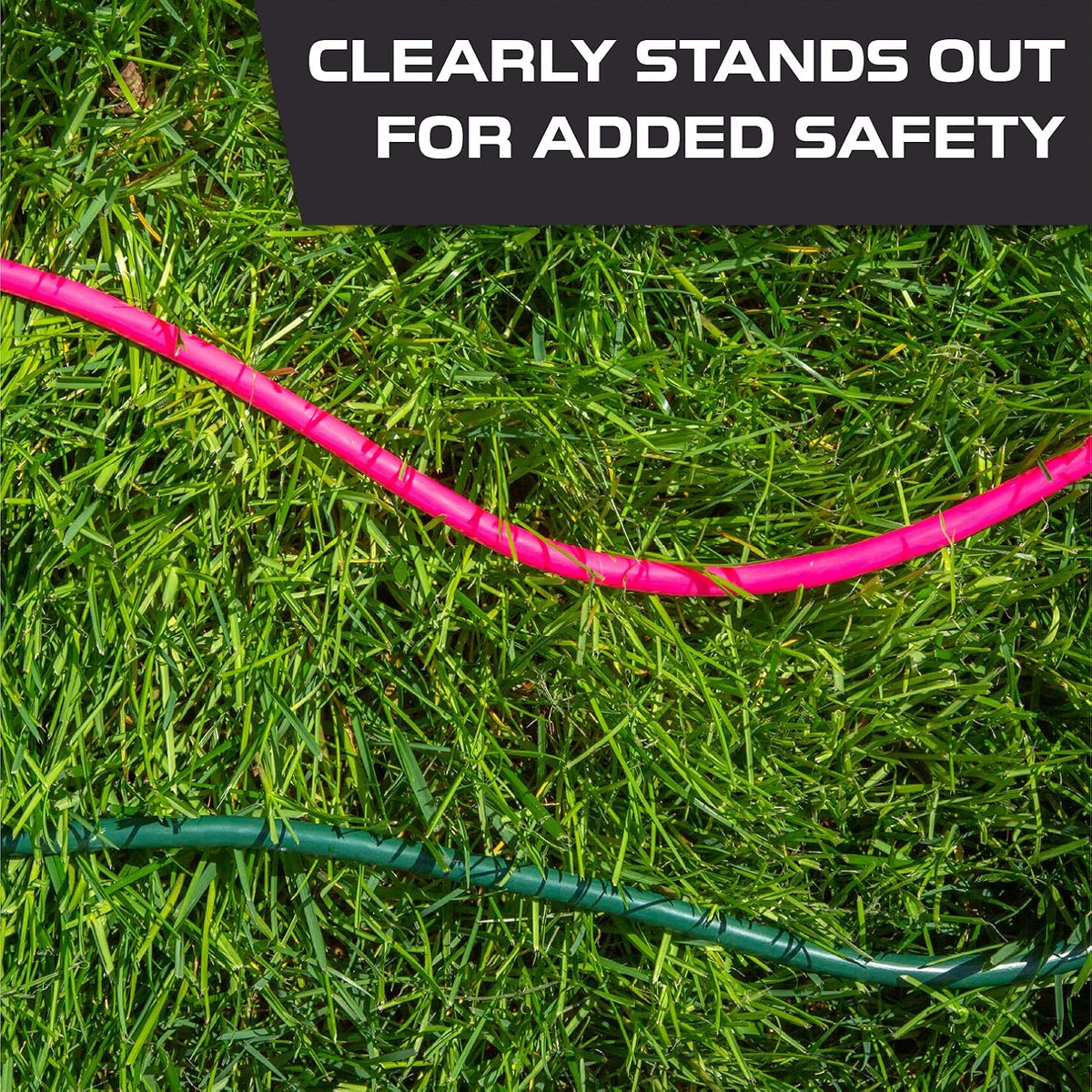 16 Gauge Heavy Duty Extension Cord, 100 Ft - Neon Pink