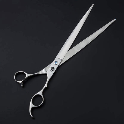 Purple Dragon 10 Inch Sharp Edge Salon Hair Cutting Shears - Pet/Dog Grooming Scissors with Bag - Perfect for Barber or Pet Groomer (10 inch)