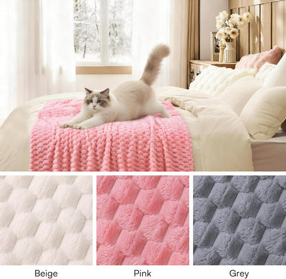 Fleece Dog Blanket, Cozy Washable Sofa Protector for Pets Puppy