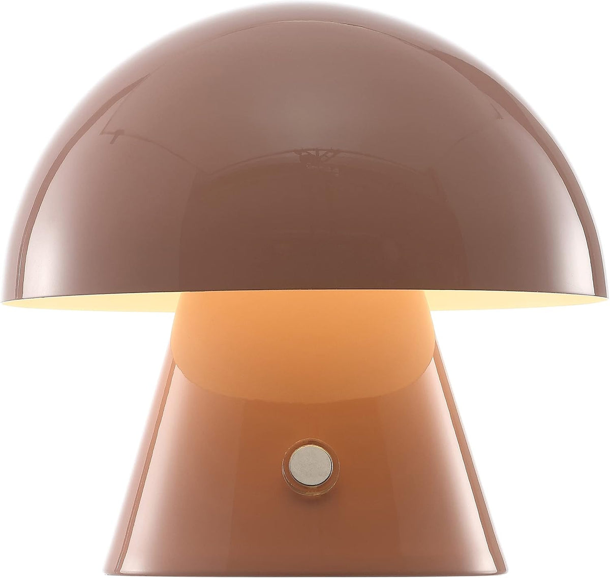 Porcini Mushroom Table Lamp 7" Rechargeable LED, Pink