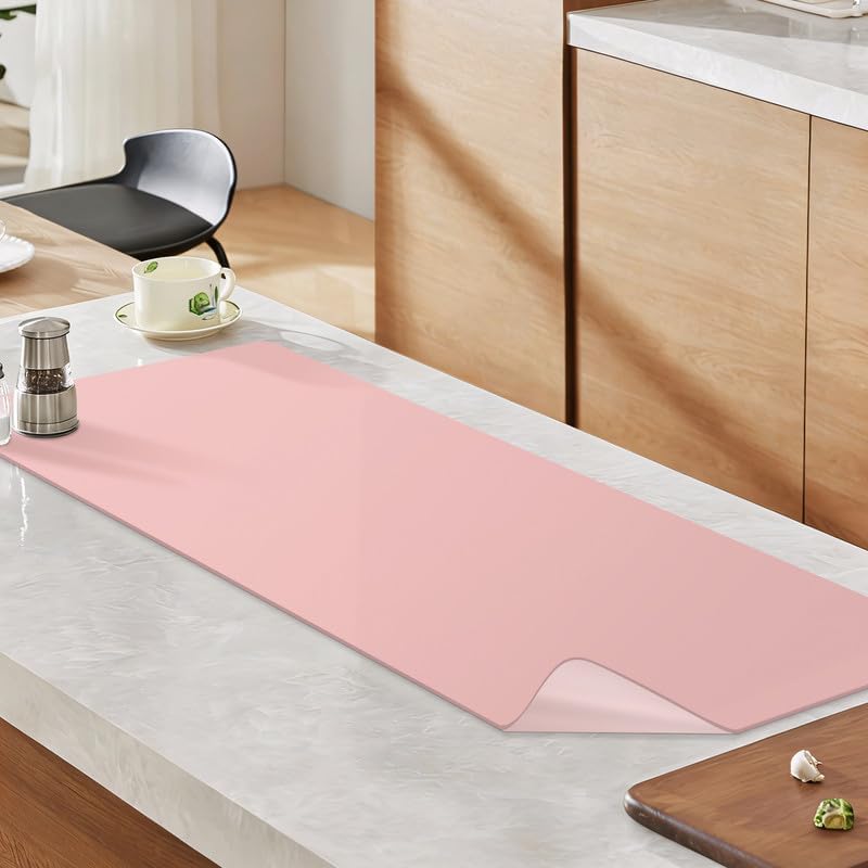 Heat Resistant Baking Mat Vanity Makeup Mats, 15.8x47.2in