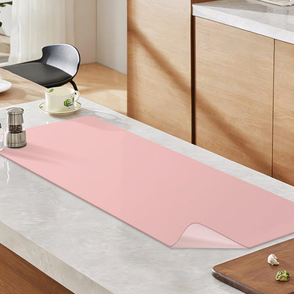 Heat Resistant Baking Mat Vanity Makeup Mats, 15.8x47.2in