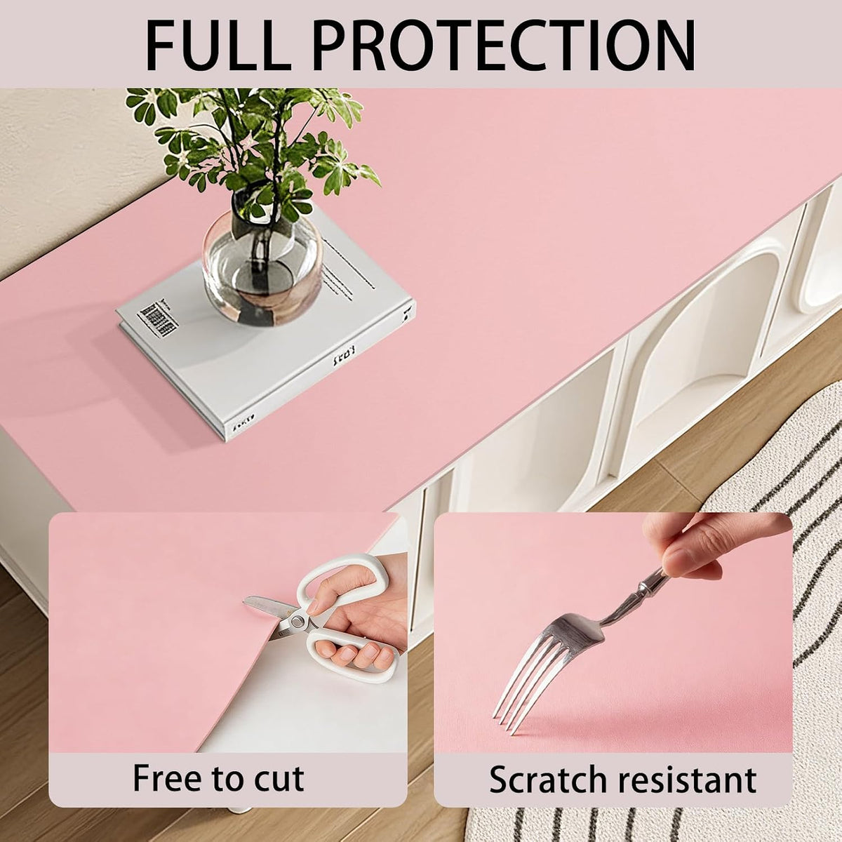 Heat Resistant Baking Mat Vanity Makeup Mats, 15.8x47.2in