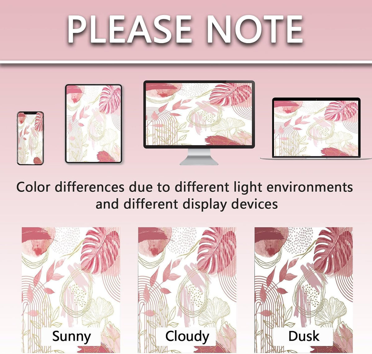 Light Pink and White Shower Curtain, 72x72 in