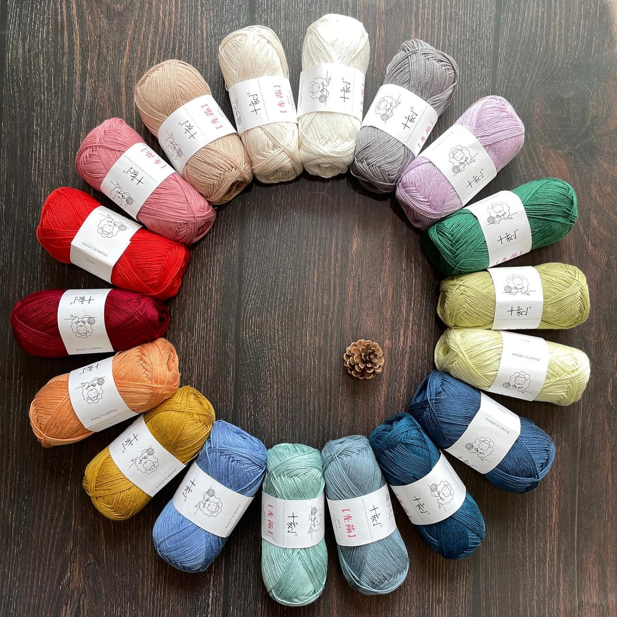Linen rayon lyocell blend yarn, superfine fingering weight (1), 150g/5.29oz (3 strands, 50g/230yds per strand)- 12 Coral Pink