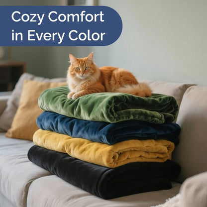 Ultra Soft Fleece Throw Blanket - College Dorm Room Essentials - Rose Pink