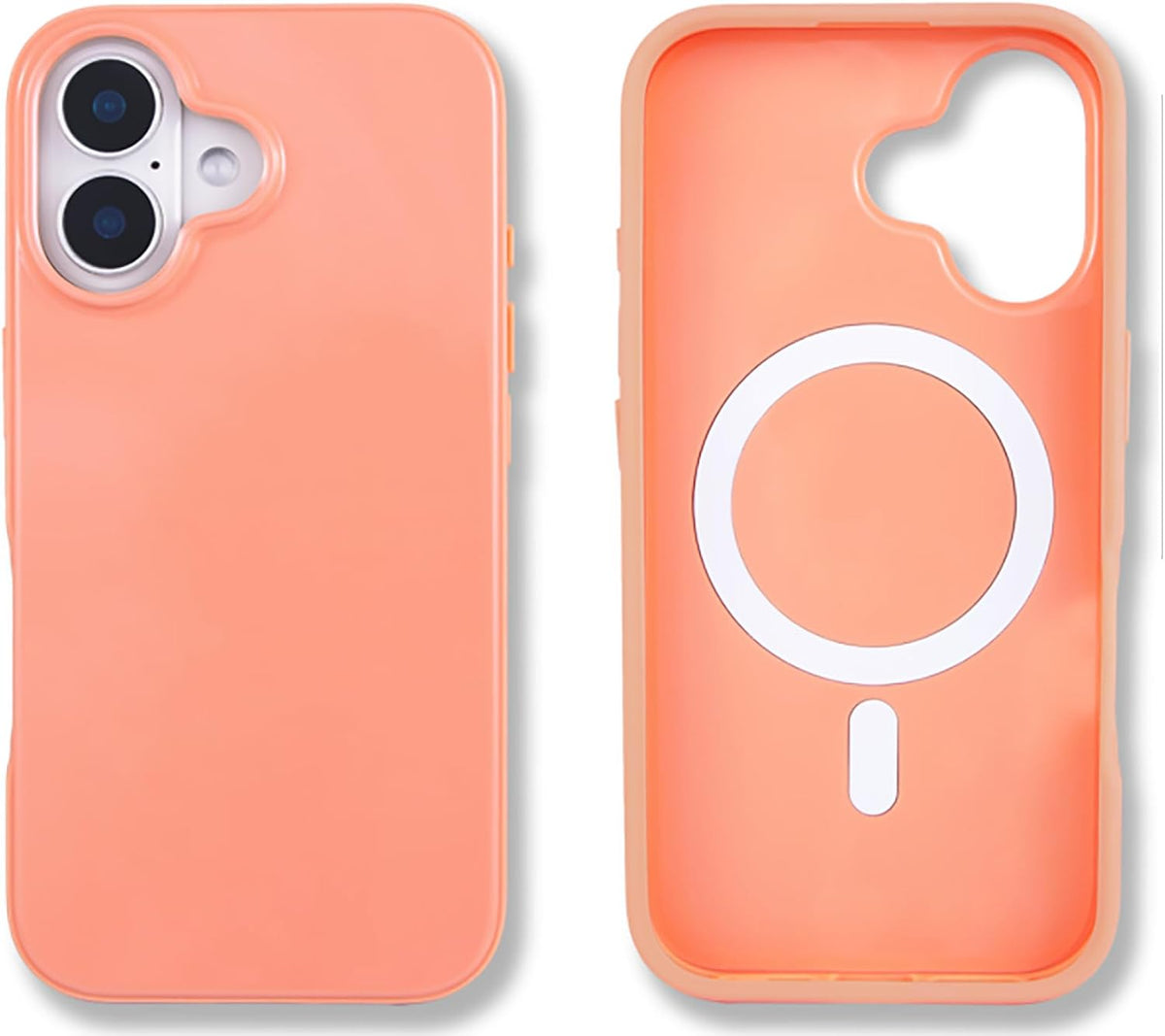 Case for iPhone 16 | Compatible with MagSafe | 10ft Drop Tested | Gloss Peach