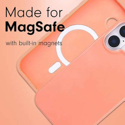 Case for iPhone 16 | Compatible with MagSafe | 10ft Drop Tested | Gloss Peach