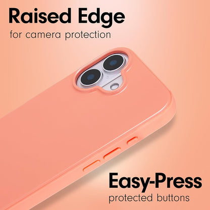 Case for iPhone 16 | Compatible with MagSafe | 10ft Drop Tested | Gloss Peach
