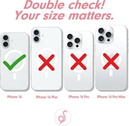 Case for iPhone 16 | Compatible with MagSafe | 10ft Drop Tested | Gloss Peach