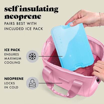 Remi Neoprene Lunch Bag for Women w/Ice Pack & Containers