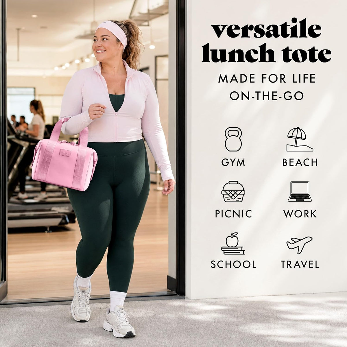 Remi Neoprene Lunch Bag for Women w/Ice Pack & Containers