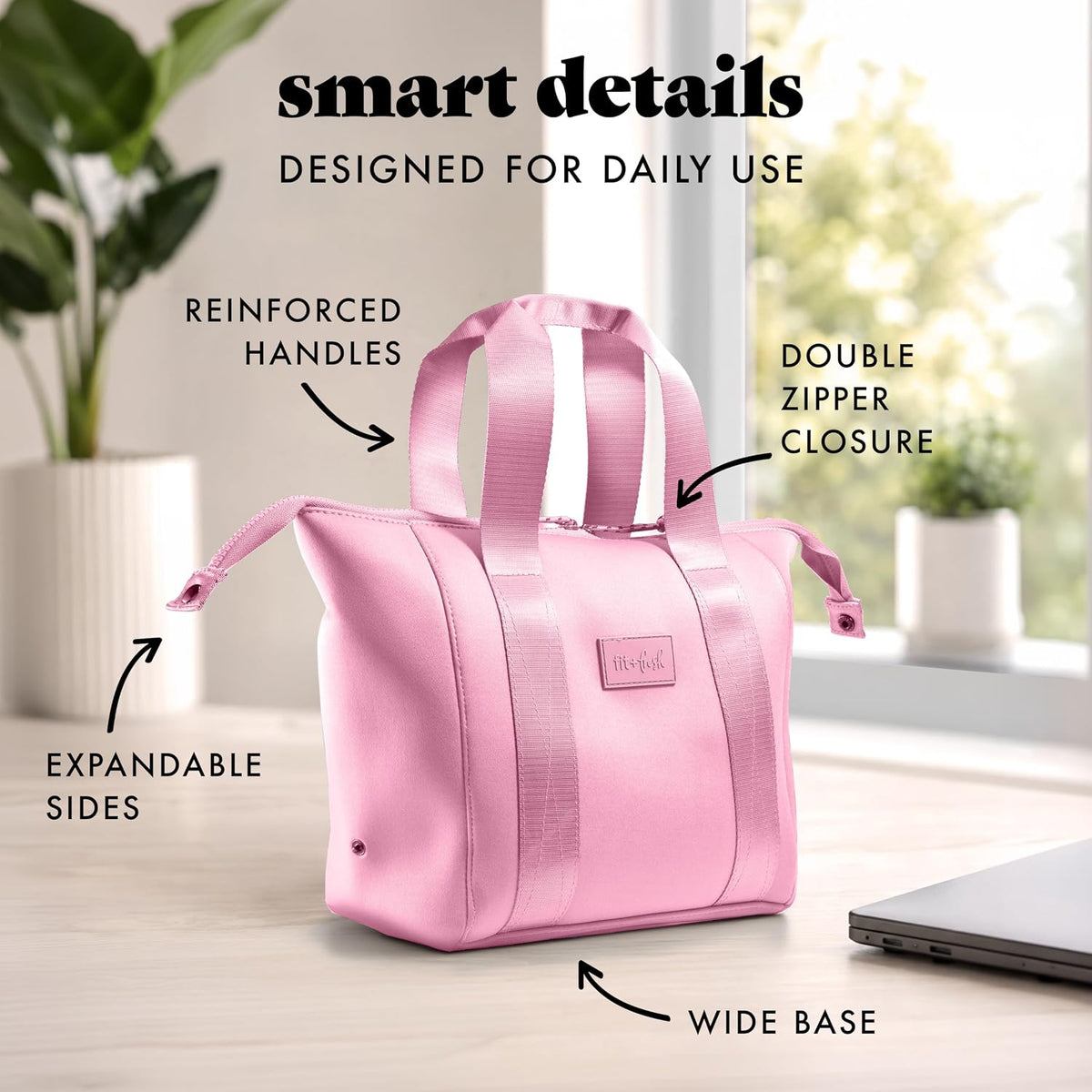 Remi Neoprene Lunch Bag for Women w/Ice Pack & Containers