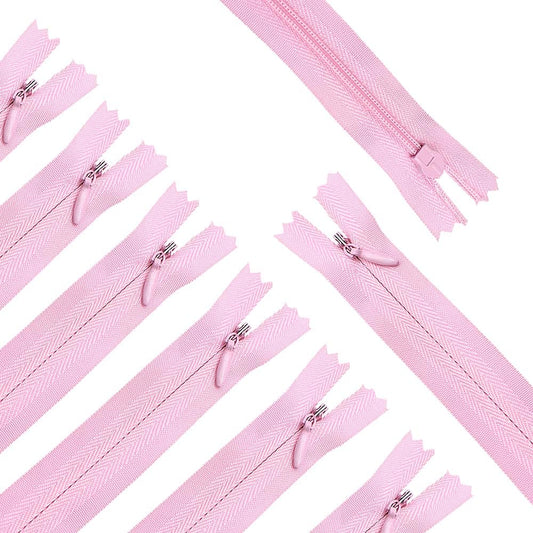 45pcs 21.5 Inch Nylon Invisible Zippers for Tailor Sewer Sewing Craft Crafter's Special (Pink)
