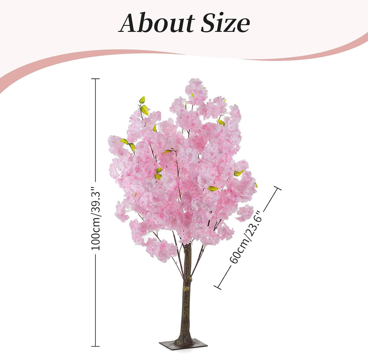 Cherry Blossom Tree Wedding Centerpiece: Set of 6, Pink, 3.2ft