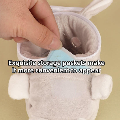 Sugar Glider Bonding Pouch Bonding Pouch Carry for Rat Syrian Hamster Hedgehog Small Pocket Pets, Gerbil Travel Bag Cute Bunny-Shaped Outing Bag with Large Transparent Window (Pink,Small)