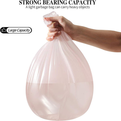 5 Rolls Small Trash Garbage Bags, 4 Gallon 100 Counts (Pink)