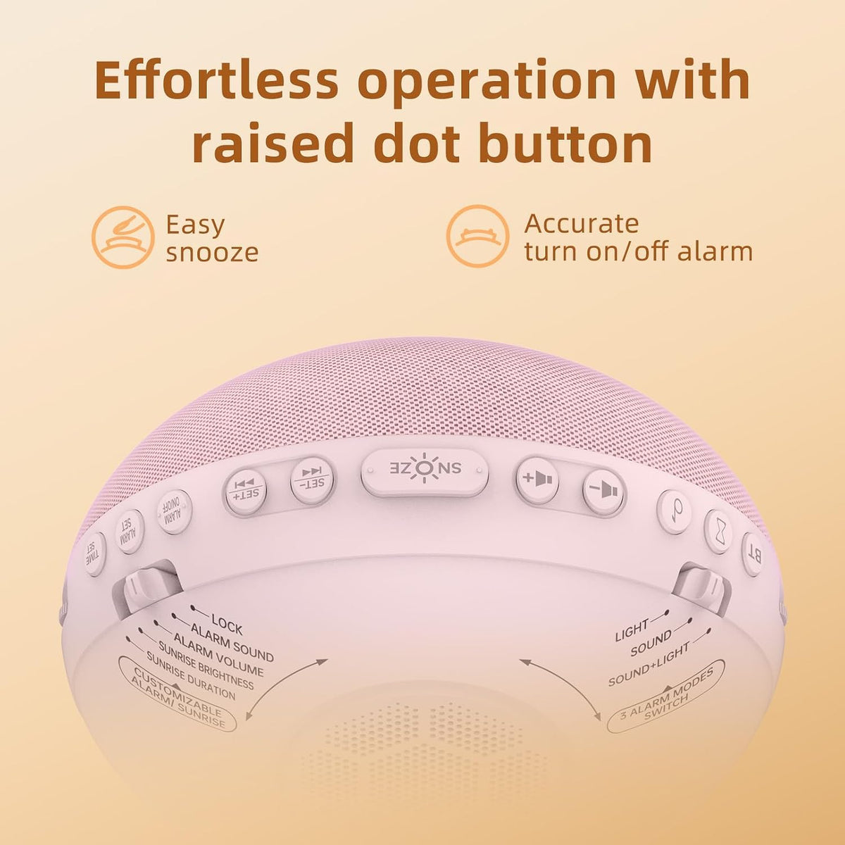 Sunrise Alarm Clock White Noise Machine: Natural Wake Up Light