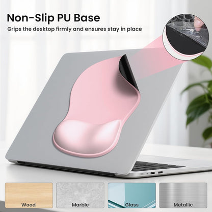 AKIT Ergonomic Mouse Pad and Keyboard Wrist Rest Set,Memory Foam,Pink