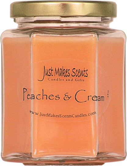 Peaches & Cream Scented Blended Soy Candle