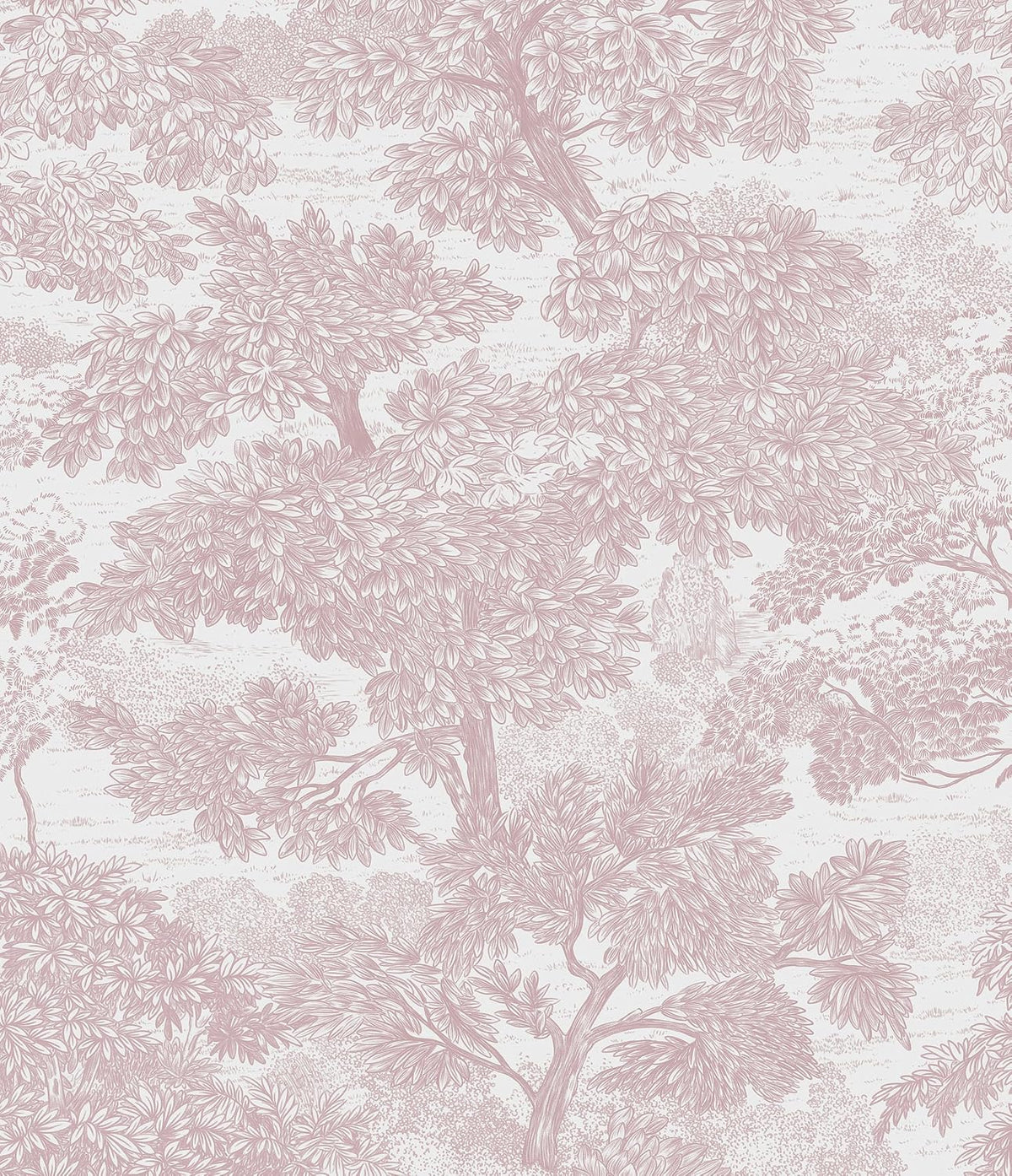 Peel and Stick Wallpaper Pink Tree Contact Paper 78.7" x 17.3" Wall Paper Modern Forest Self Adhesive Removable Girls Nursery Wallpaper for Bedroom Bathroom Vinyl Rolls