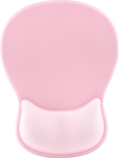 Ergonomic Mouse Pad with Wrist Rest - Gel Wrist Support Mousepad with Non-Slip PU Base for Computer, Laptop, Office & Home