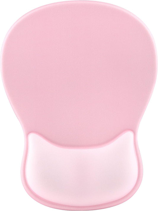 Ergonomic Mouse Pad with Wrist Rest - Gel Wrist Support Mousepad with Non-Slip PU Base for Computer, Laptop, Office & Home