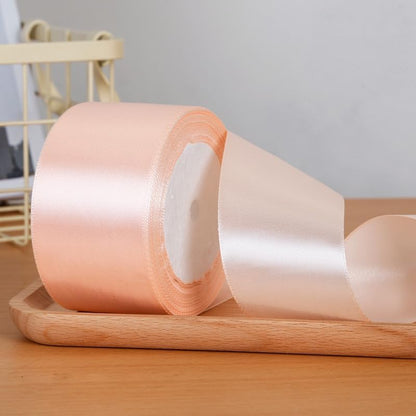 YYCRAFT Peach Solid Satin Ribbon 2 Inch,50 Yards Craft Fabric Ribbon for Gift Wrapping Floral Bouquets Wedding Party Decoration
