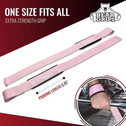 Lifting Straps - Gym & Weightlifting Straps for Men & Women, Deadlift Support, 2 Pairs