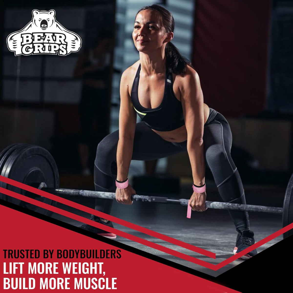 Lifting Straps - Gym & Weightlifting Straps for Men & Women, Deadlift Support, 2 Pairs
