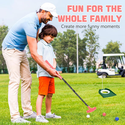 Golf Putter, Golf Putters for Men & Women, Mini Putter, Club Golf Set, Bucket Golf Game, Two-Way Putters Includes Ball, Cup with Flag