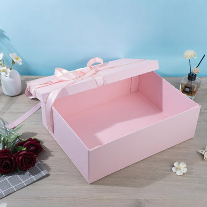 Extra Large Gift Box 16.5x13x5.5 inches,Pink Gift Boxes with Lids for Presents,Perfect for Birthday,Valentine's Day,Christmas,Anniversaries,Contains Card,Ribbon,Shredded Paper Filler.