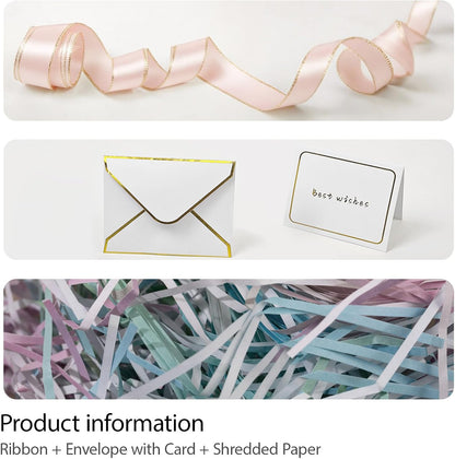 Extra Large Gift Box 16.5x13x5.5 inches,Pink Gift Boxes with Lids for Presents,Perfect for Birthday,Valentine's Day,Christmas,Anniversaries,Contains Card,Ribbon,Shredded Paper Filler.