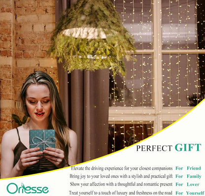ORIESSE Pink Car Accessories,Flower Car Air Freshener Vent Clips