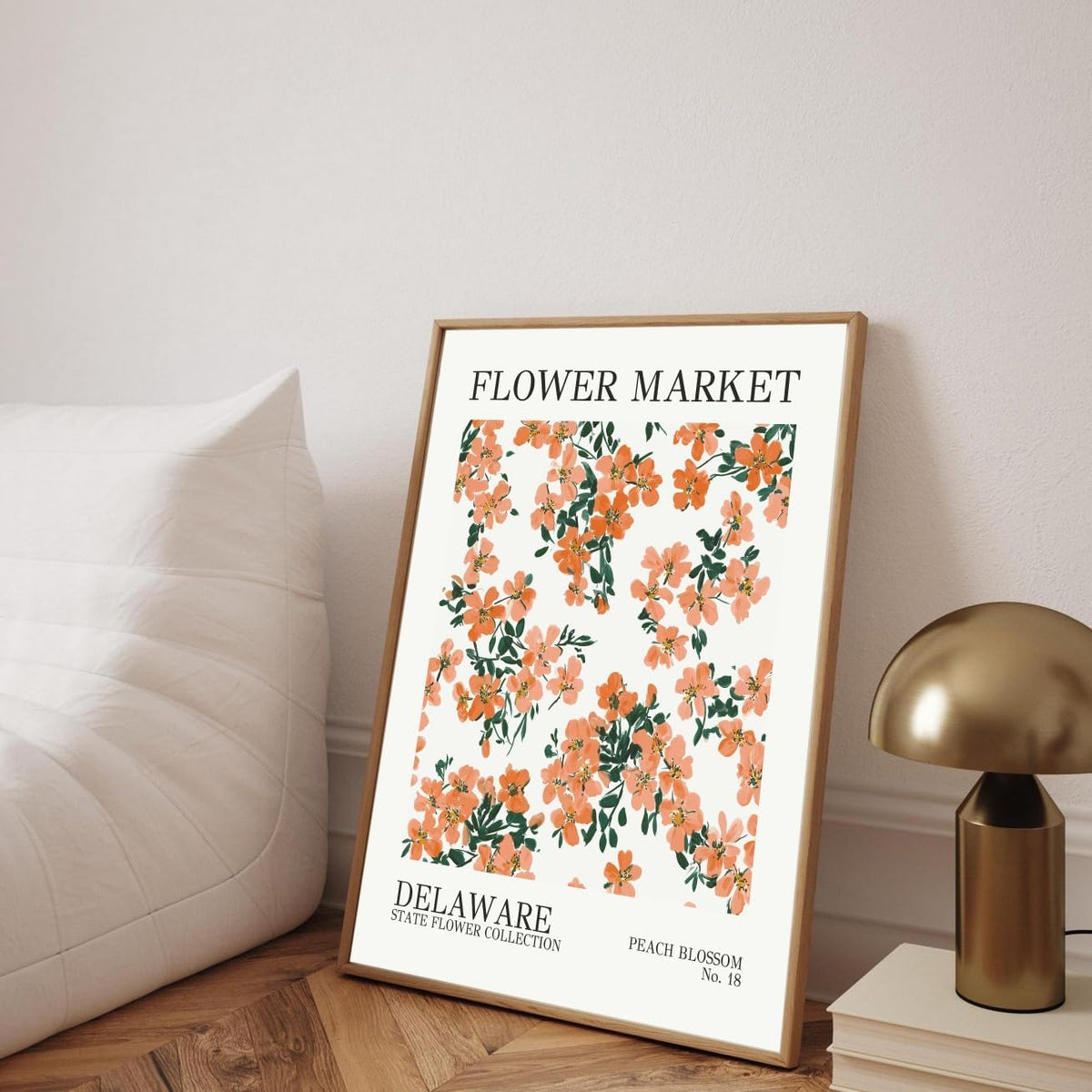8X10 Unframed Delaware Peach Blossom State Flower Market Art Print Poster Home Office Wall Decor FM8