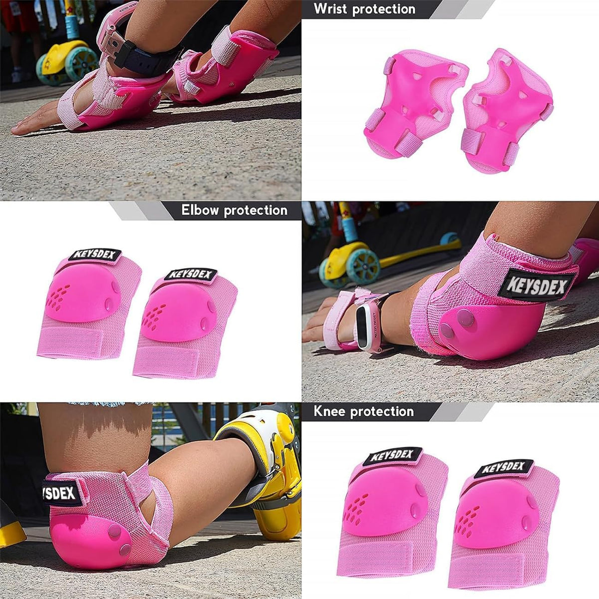 Kids Skate Protective Gear Set for 3-15 Years