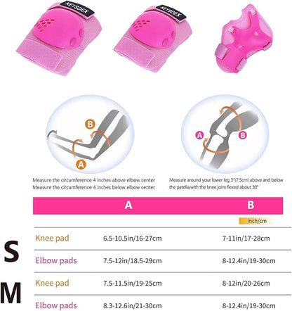 Kids Skate Protective Gear Set for 3-15 Years