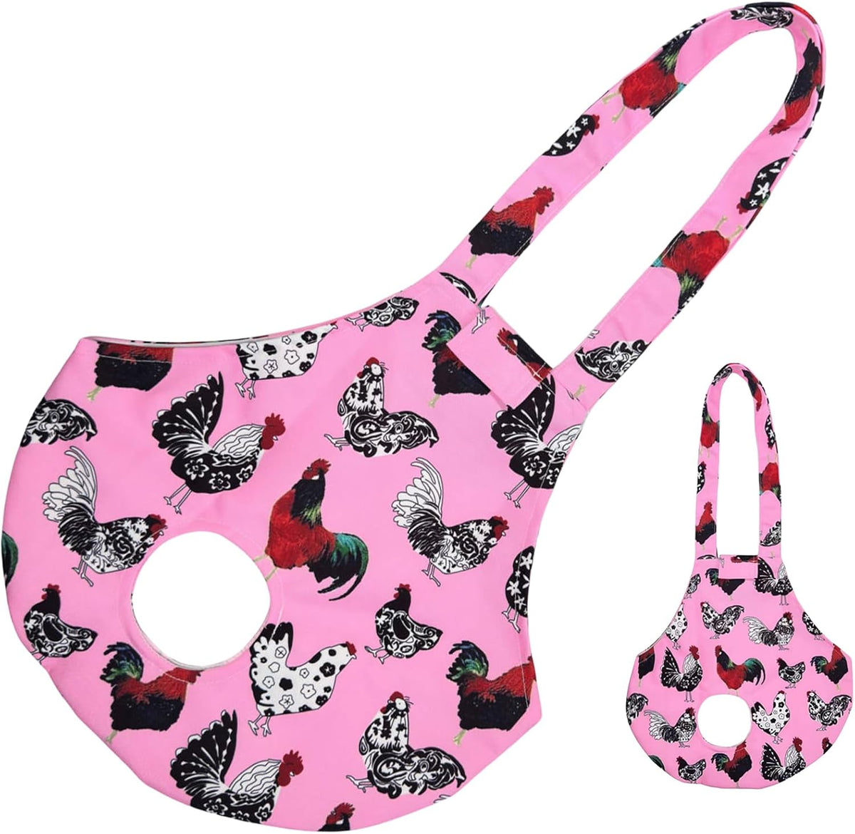 Chicken Holder Bag Chicken Medic Bag Chicken Carrier with Handle Chicken Supplies Catching Hand Bag for Hen Rooster Poultry Chicken Transport (Pink)