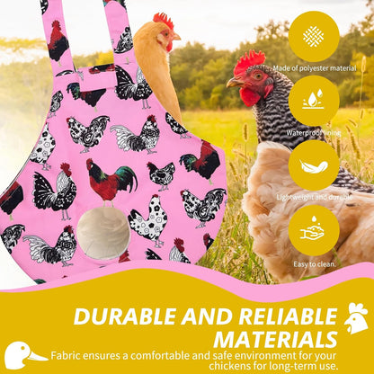 Chicken Holder Bag Chicken Medic Bag Chicken Carrier with Handle Chicken Supplies Catching Hand Bag for Hen Rooster Poultry Chicken Transport (Pink)