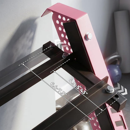 RitFit Rubber Hex Dumbbell Weight Set with 3-Tier Dumbbell Rack